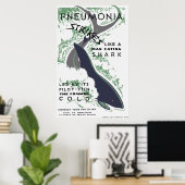Pneumonie Strikes Poster (Thuiskantoor)