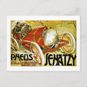 Pneus Tires, Grand Prix Bruxelles van Senatzy Briefkaart