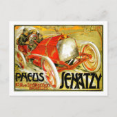 Pneus Tires ~ Senatzy Car Race Brussels Poster Briefkaart (Voorkant)