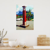 PNG-benzinepomp - Canvas Art-afdrukken Poster (Keuken)