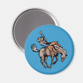 png_cowboys_4162007-108 Rodeo Cowboys Horses Magneet (Voorkant / Achterkant)