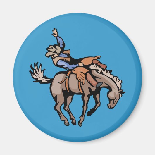 png_cowboys_4162007-108 Rodeo Cowboys Horses Magneet (Voorkant)