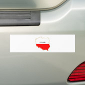 Png Poolse kaart Bumpersticker (Op auto)