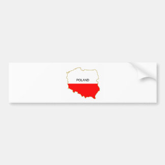 Png Poolse kaart Bumpersticker