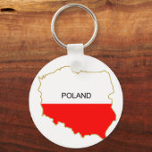 Png Poolse kaart Sleutelhanger (Voorkant)