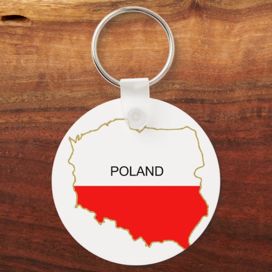 Png Poolse kaart Sleutelhanger (Voorkant)