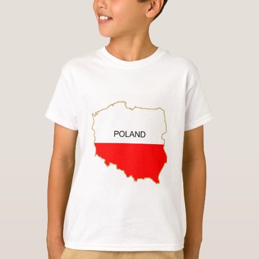 Png Poolse kaart T-shirt (Voorkant)