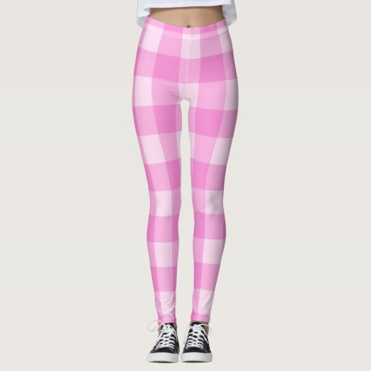 Pnk Checkers- Leggings (Voorkant)