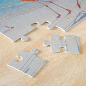 Pnk flamingos puzzel legpuzzel (Zijkant)