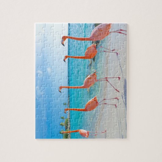 Pnk flamingos puzzel legpuzzel (Verticaal)