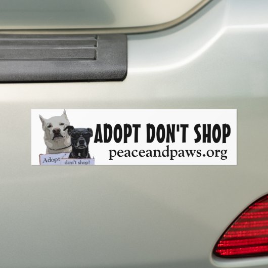 PNP keurt Dont Shop bumper sticker goed (Op auto)