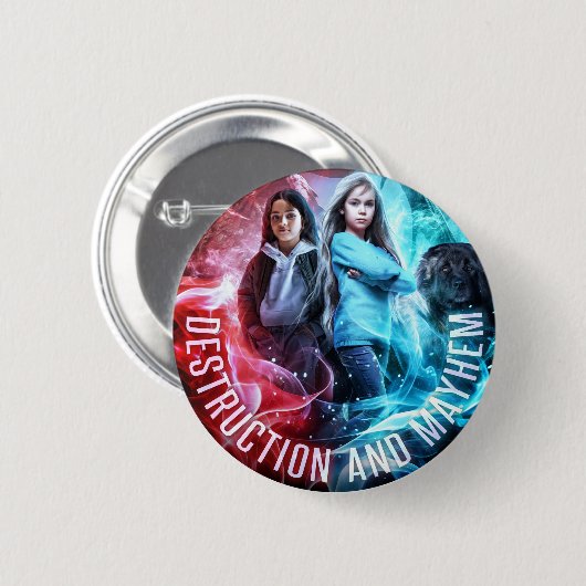 Pnut & Cece Ronde Button 5,7 Cm (Voorkant /achterkant)