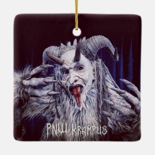 PNW Krampus Ceramic Ornament (Achterkant)