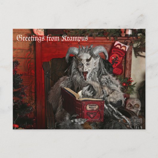 PNW Krampus Postcard Briefkaart (Voorkant)