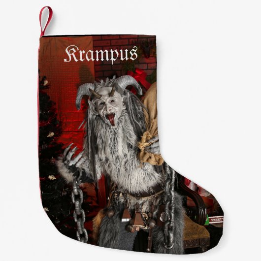 PNW Krampus Stocking Kleine Kerstsok (Voorkant)