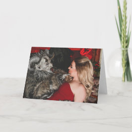 PNW Krampus Vouw Kerstkaart Feestdagen Kaart