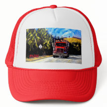 PNW Red Trucker Hat - de Logging Truck