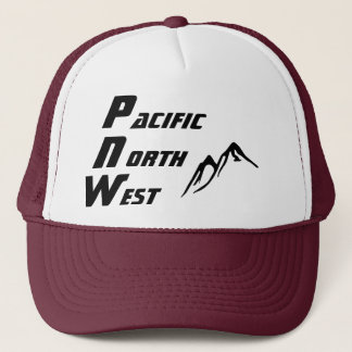 PNW Trucker Hat Vertical Lettering Pet