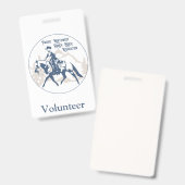 pnwrha vrijwilliger badge (Voor- en achterkant)