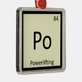 Po - Periodieke Tabel voor de Scheepvaartsector me Metalen Ornament (Rechts)