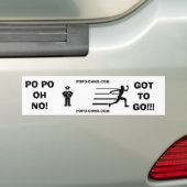 PO PO!OH NEE! KIJK OM TE GAAN!! BUMPERSTICKER (Op auto)