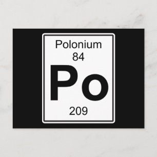 Po - Polonium Briefkaart