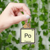 Po - Popcorn Grappig Chemie Element Symbool T-Shir Sleutelhanger (Hand)