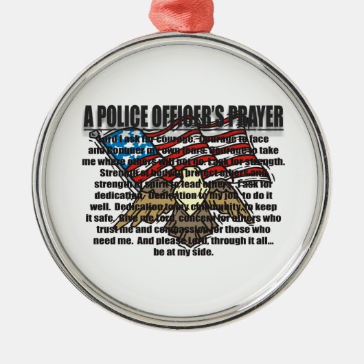 PO PRAYER METALEN ORNAMENT (Voorkant)