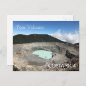Poas Volcano, Briefkaart Costa Rica (Voorkant / Achterkant)