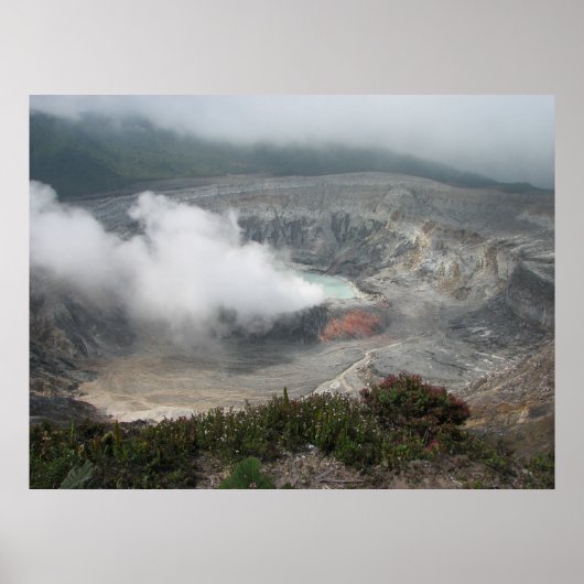 Poás Volcano Crater Poster (Voorkant)