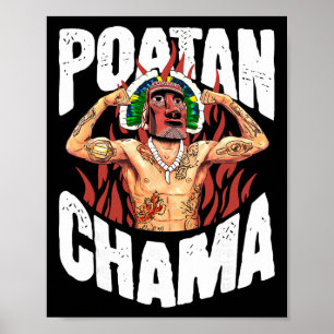 Poatan Chama Mma Fan Jjb Boksen Muay Thai Kickboxi Poster