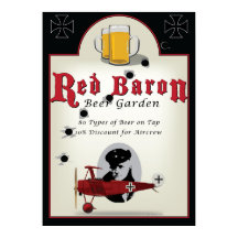Pob Sign, Red Baron Beer Garden