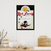 Pob Sign, Red Baron Beer Garden Poster (Keuken)