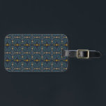 Poblano Hand maakte Tegels Patroonmarine Bagagelabel<br><div class="desc">Voeg wat flair aan uw bagage met dit herhalingspatroon toe. Hand getekend door mij, voor jou! Bekijk mijn winkel voor meer kleuren en patronen, plus accessoires zoals teenslippers, tassen, badmatten, handdoeken, cosmetische zakjes, mokken en douchegordijnen. Je kunt je eigen tekst altijd toevoegen. Laat me weten of je iets wilt dat...</div>