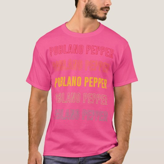 Poblano Pepper Rainbow T-shirt (Voorkant)