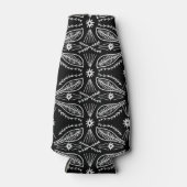 Poblanos Abstract lederen Patroon zwart wit Flesjeskoeler (Voorkant)