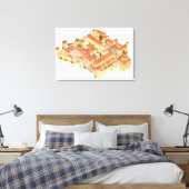 Poblet-klooster. Catalonië Canvas Afdruk (Insitu (Slaapkamer))