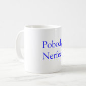 Pobody's Nerfect. Koffiemok (Voorkant links)