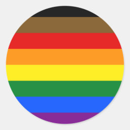 POC Inclusief LGBTQ+ Pride Circle Sticker