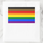 POC Inclusief LGBTQ+ Pride Rectangle Sticker (Tas)