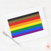 POC Inclusief LGBTQ+ Pride Rectangle Sticker (Envelop)