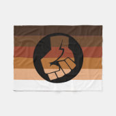 POC Pride-vlag Fleece Deken (Voorkant (Horizontaal))