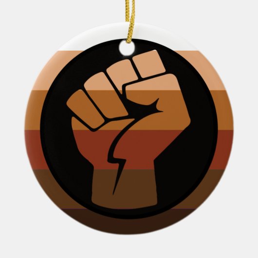 POC Pride-vlag Keramisch Ornament (Voorkant)