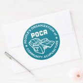 POCA-sticker Ronde Sticker (Envelop)