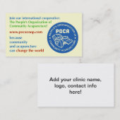 POCA/Uw klinisch visitekaartje (Voorkant / Achterkant)