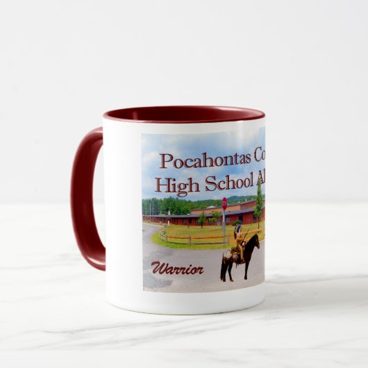 Pocahontas County High School Alumni Coffee Mok (Voorkant links)
