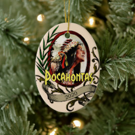 Pocahontas Elizabeth Warren 2020 Keramisch Ornament
