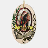 Pocahontas Elizabeth Warren 2020 Keramisch Ornament (Links)