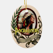 Pocahontas Elizabeth Warren 2020 Keramisch Ornament (Achterkant)