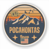 Pocahontas, Iowa Sticker (Voorkant)